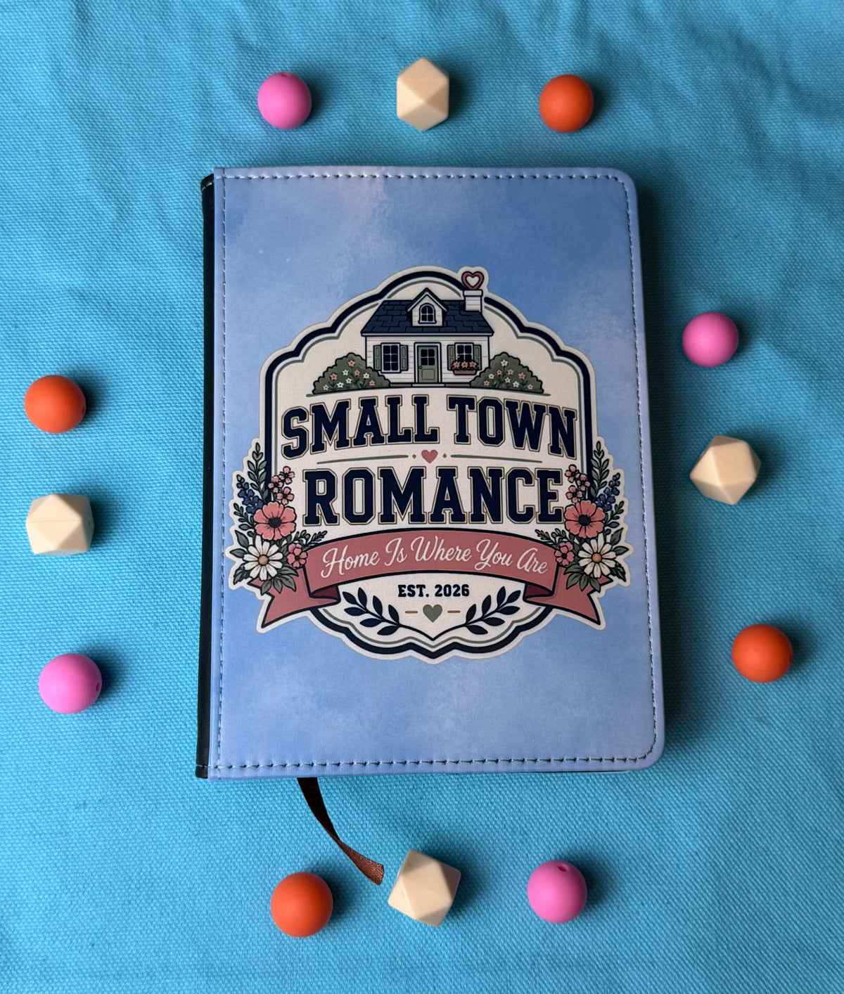 A6 - Small Town Romance Sublimation Journal  - Refillable & Bookmarked