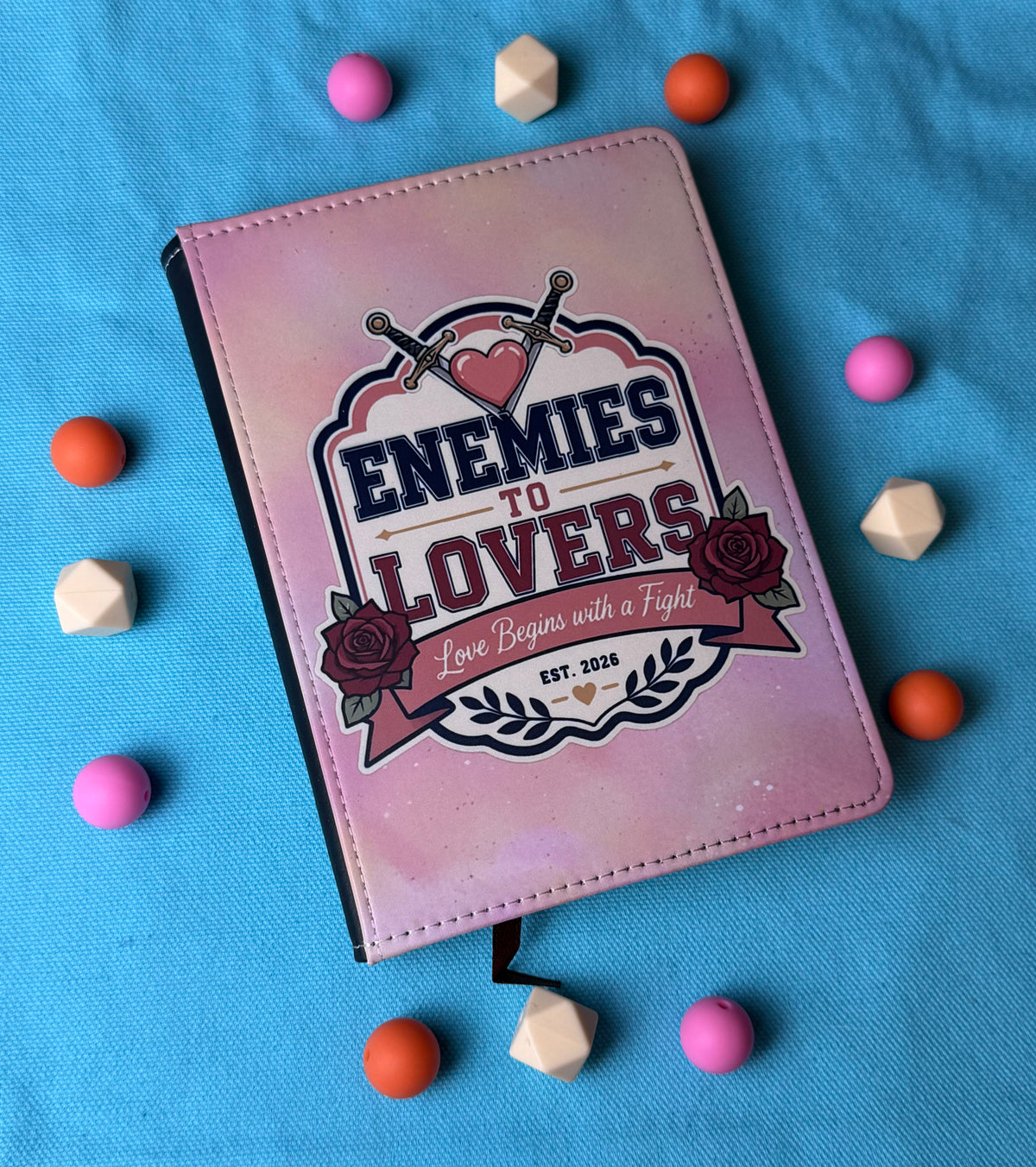 A6 - Enemies To Lovers Sublimation Journal  - Refillable & Bookmarked