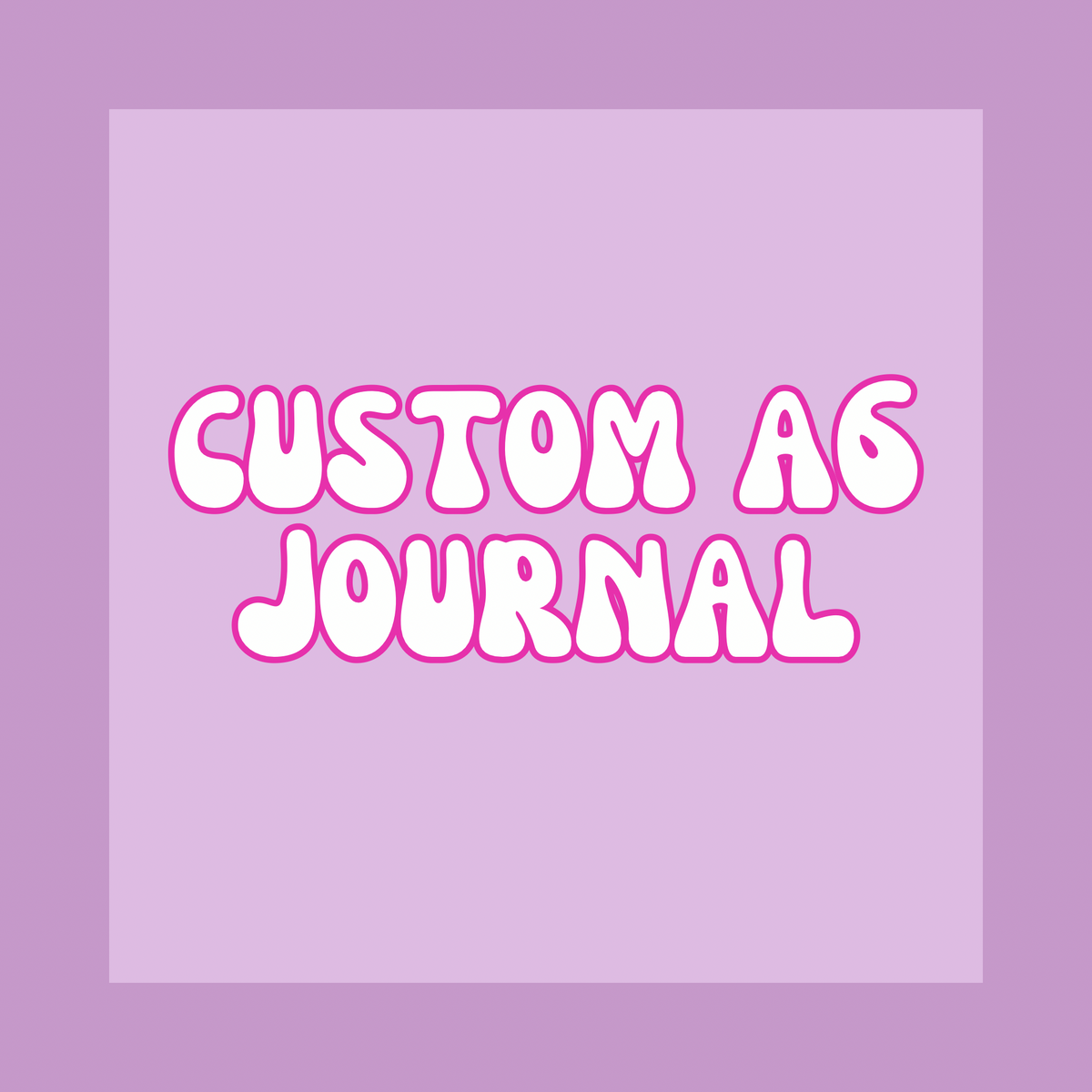 A6 Custom Sublimation Journal