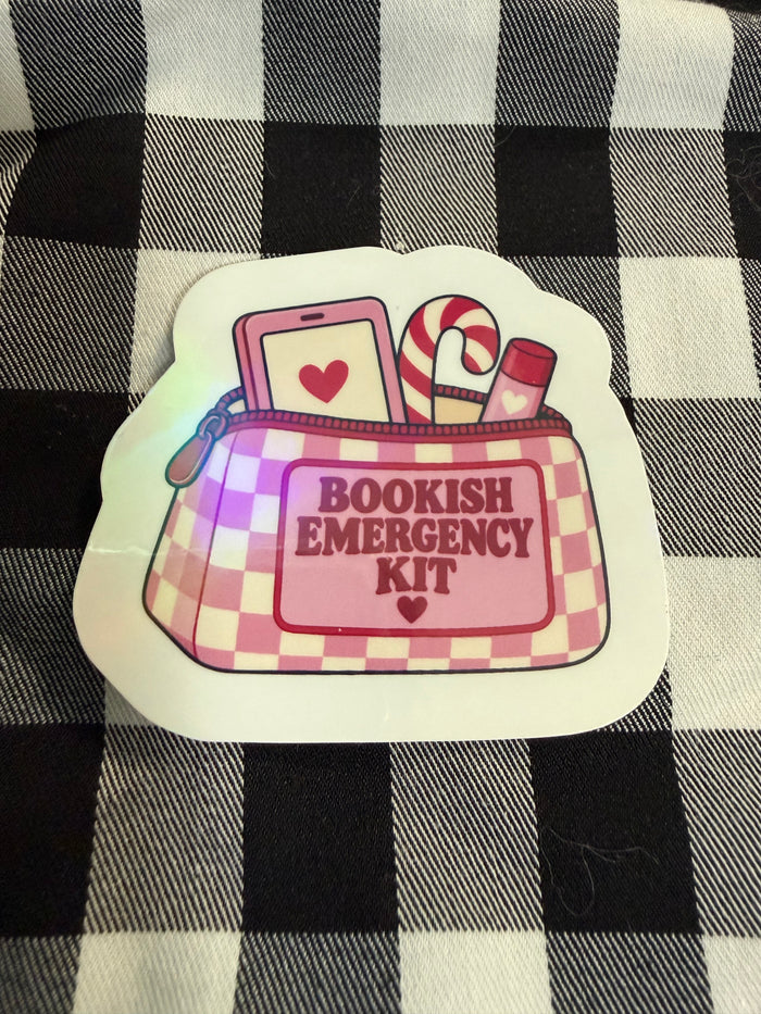 Holographic Stickers - Christmas Bookish Emergency Kit