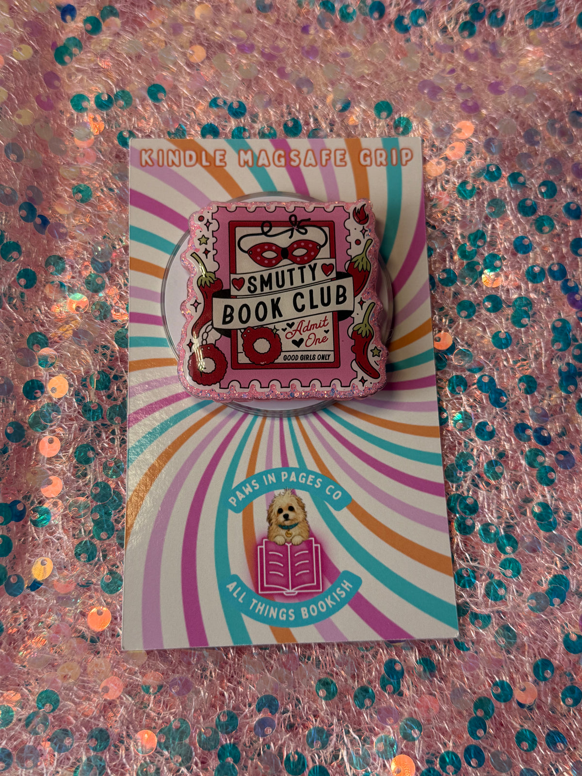 Kindle MagSafe Grip - Smutty Book Club