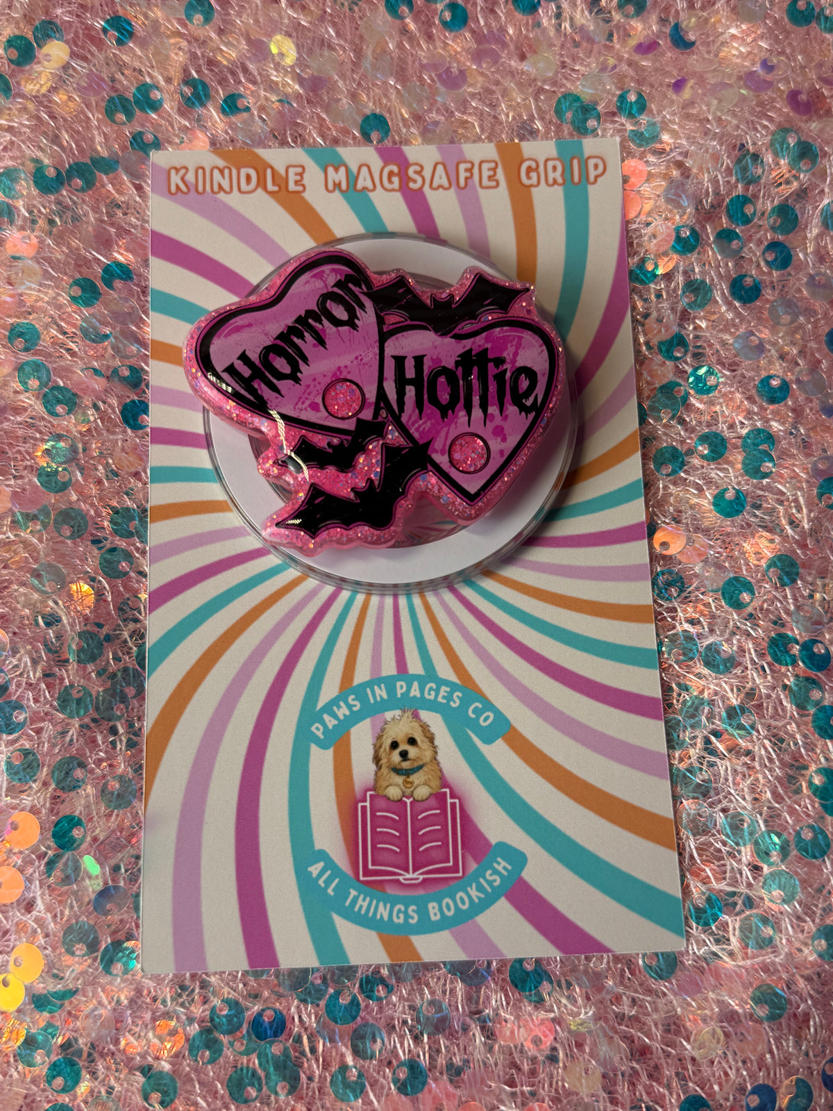 Kindle MagSafe Grip - Horror Hottie - Pink