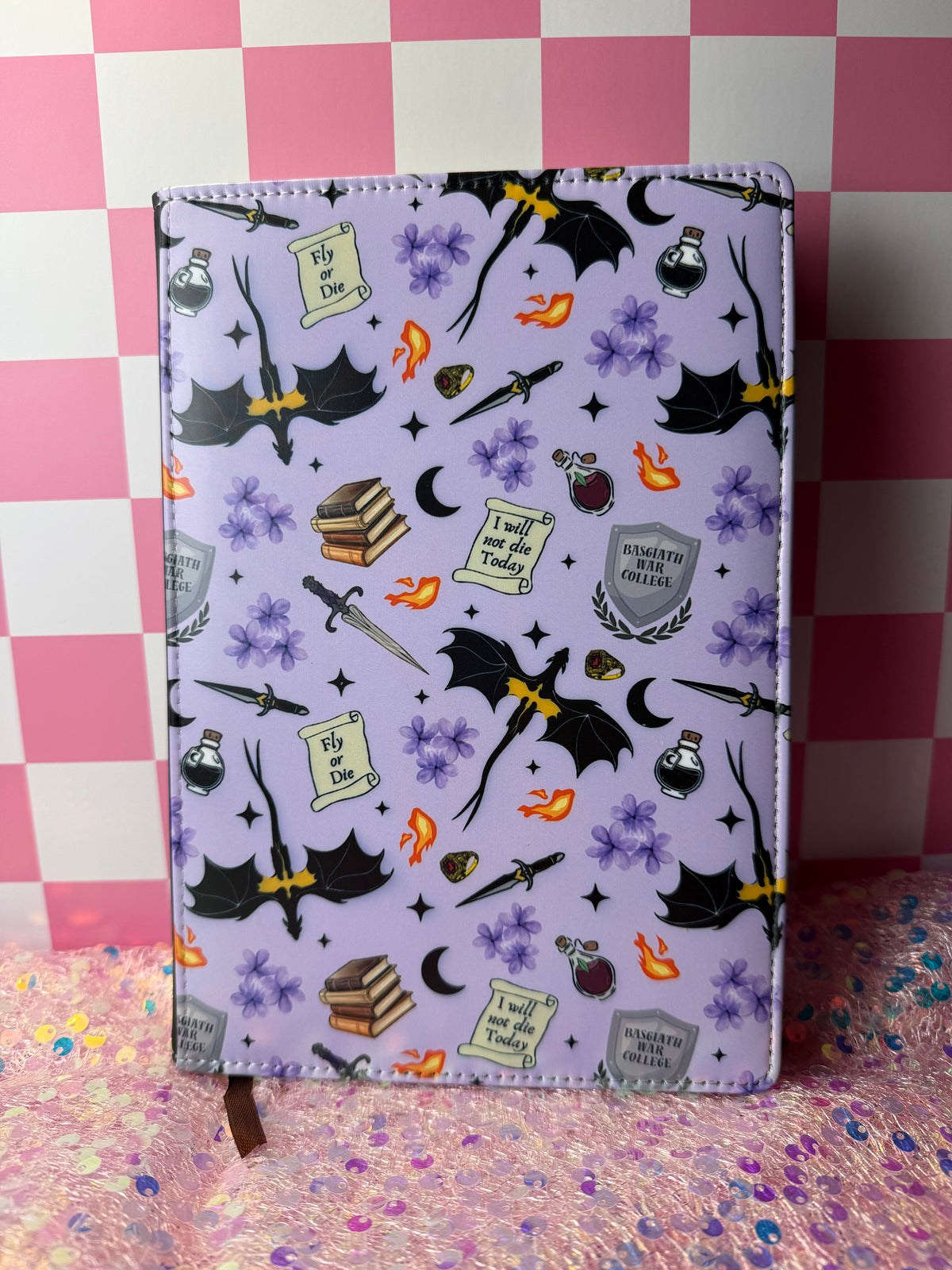 A5 - Fourth Wing Inspired  Sublimation Journal - Refillable - Bookmarked